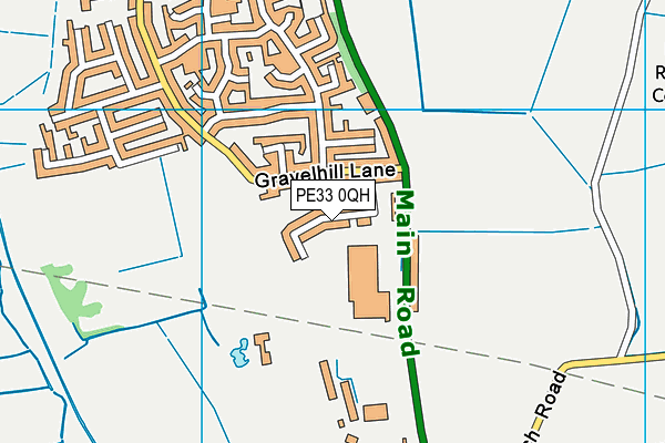 PE33 0QH map - OS VectorMap District (Ordnance Survey)