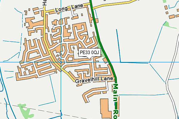 PE33 0QJ map - OS VectorMap District (Ordnance Survey)