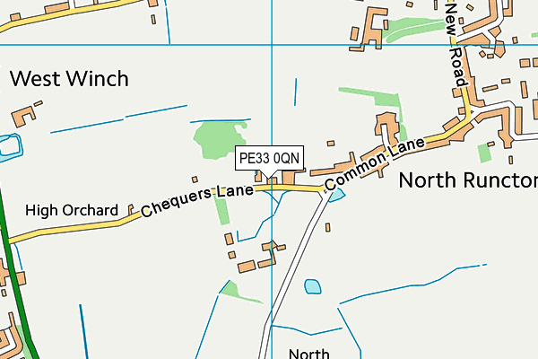 PE33 0QN map - OS VectorMap District (Ordnance Survey)