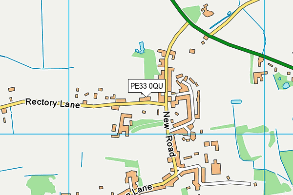PE33 0QU map - OS VectorMap District (Ordnance Survey)