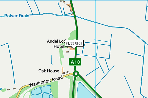 PE33 0RH map - OS VectorMap District (Ordnance Survey)