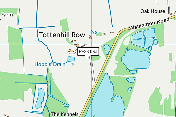 PE33 0RJ map - OS VectorMap District (Ordnance Survey)