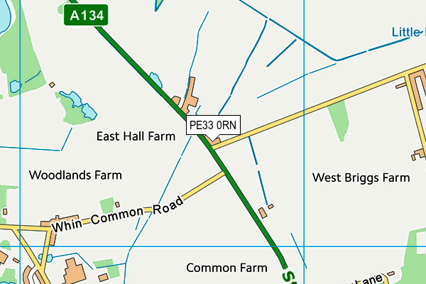 Wormegay School (Closed) map (PE33 0RN) - OS VectorMap District (Ordnance Survey)