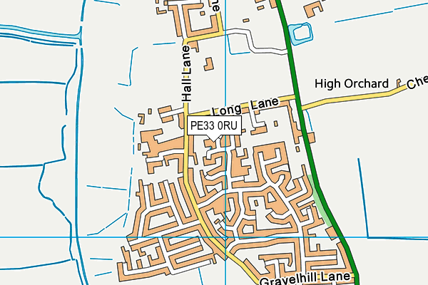 PE33 0RU map - OS VectorMap District (Ordnance Survey)