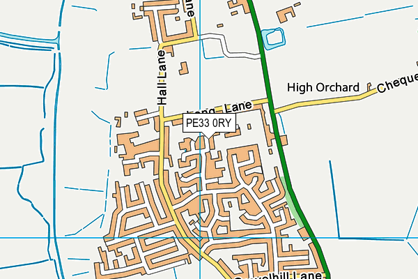 PE33 0RY map - OS VectorMap District (Ordnance Survey)