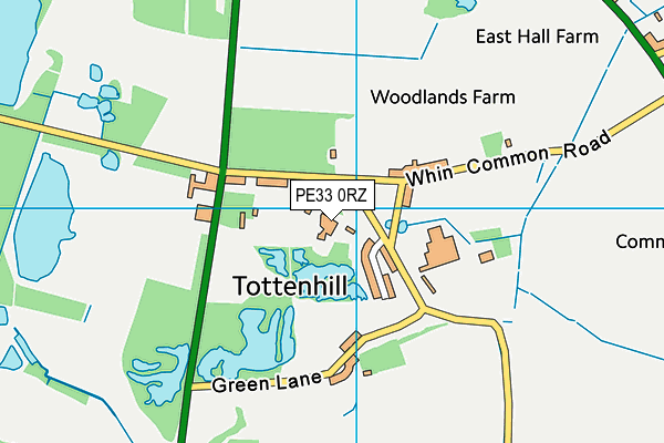 PE33 0RZ map - OS VectorMap District (Ordnance Survey)