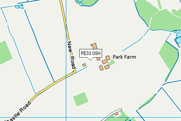 PE33 0SH map - OS VectorMap District (Ordnance Survey)