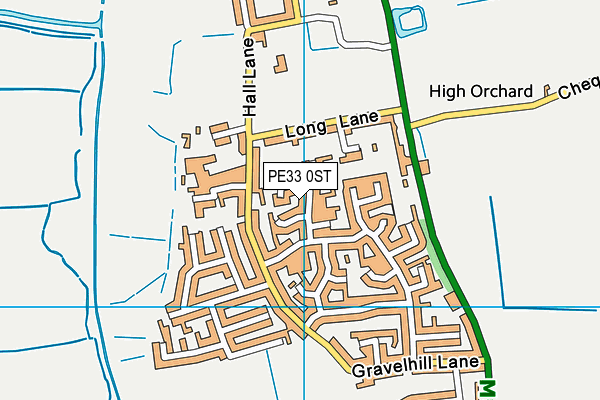 PE33 0ST map - OS VectorMap District (Ordnance Survey)