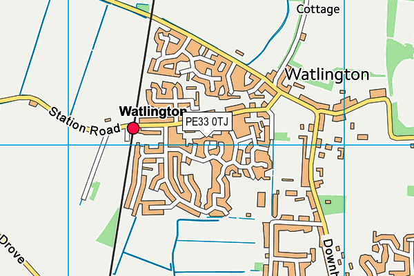 PE33 0TJ map - OS VectorMap District (Ordnance Survey)