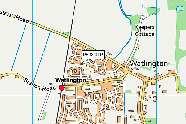 PE33 0TP map - OS VectorMap District (Ordnance Survey)