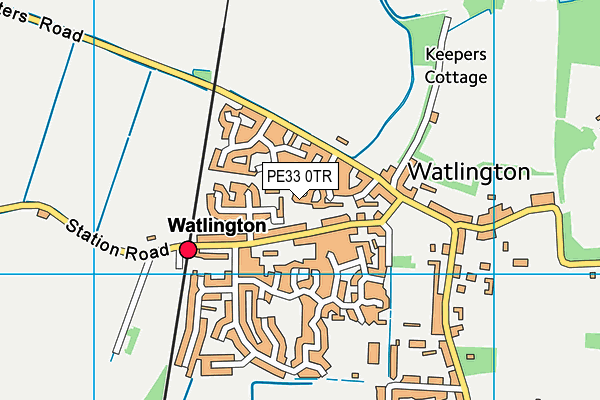 PE33 0TR map - OS VectorMap District (Ordnance Survey)