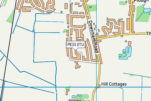 PE33 0TU map - OS VectorMap District (Ordnance Survey)