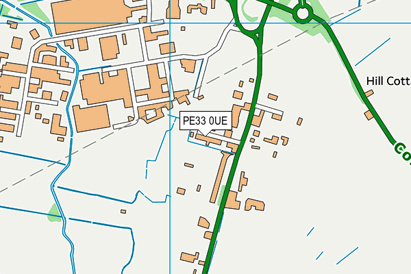 PE33 0UE map - OS VectorMap District (Ordnance Survey)