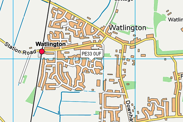PE33 0UF map - OS VectorMap District (Ordnance Survey)