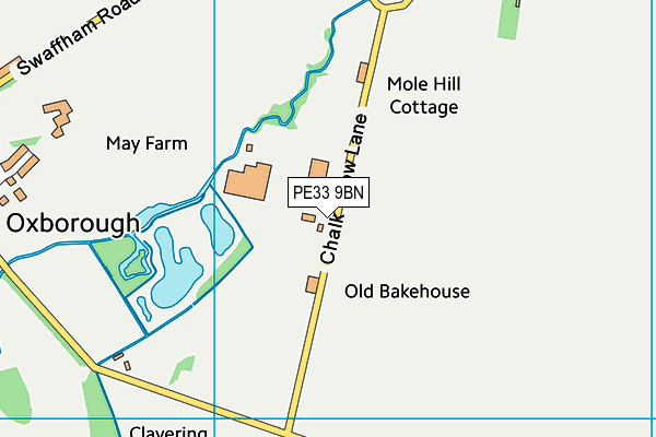 PE33 9BN map - OS VectorMap District (Ordnance Survey)