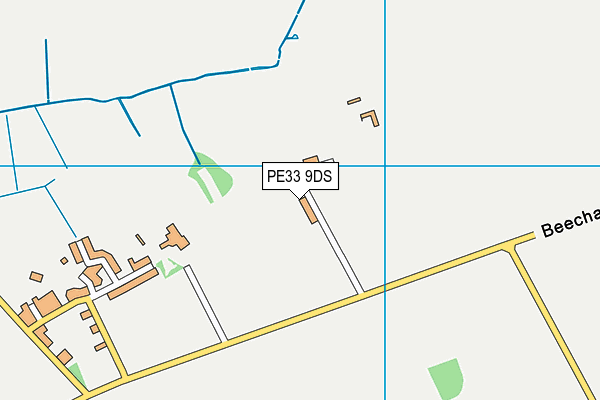 PE33 9DS map - OS VectorMap District (Ordnance Survey)
