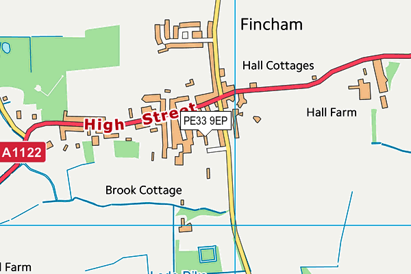 PE33 9EP map - OS VectorMap District (Ordnance Survey)