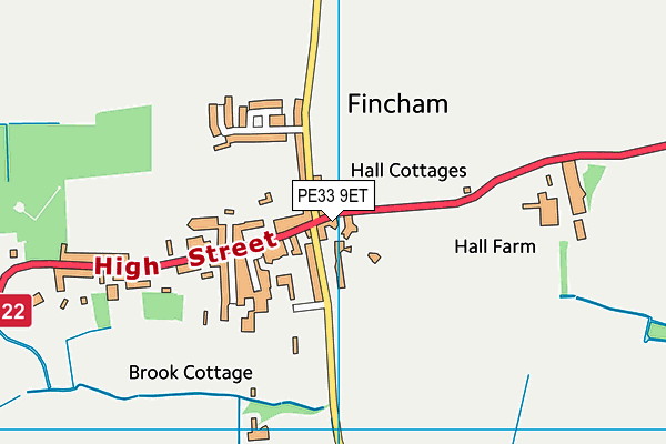 PE33 9ET map - OS VectorMap District (Ordnance Survey)