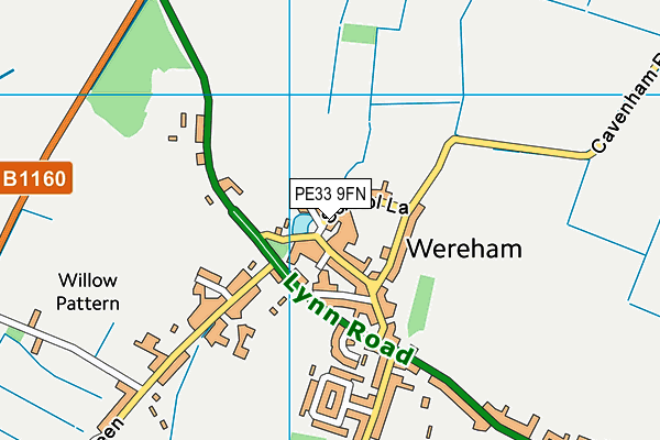 PE33 9FN map - OS VectorMap District (Ordnance Survey)