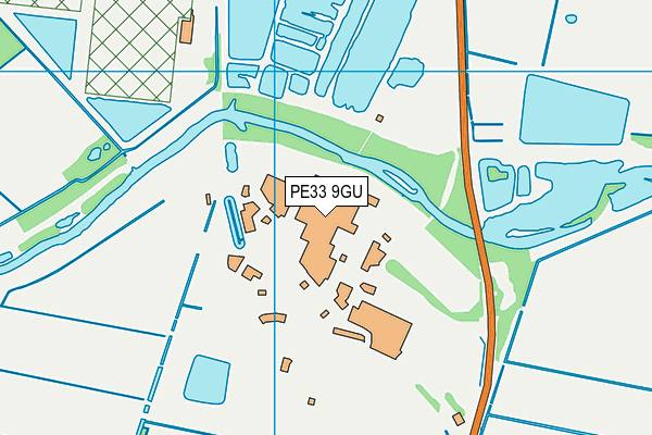 PE33 9GU map - OS VectorMap District (Ordnance Survey)