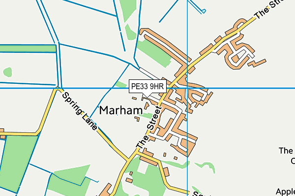 PE33 9HR map - OS VectorMap District (Ordnance Survey)