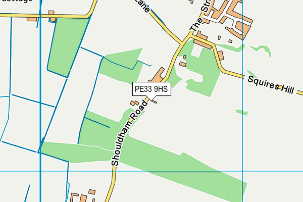 PE33 9HS map - OS VectorMap District (Ordnance Survey)