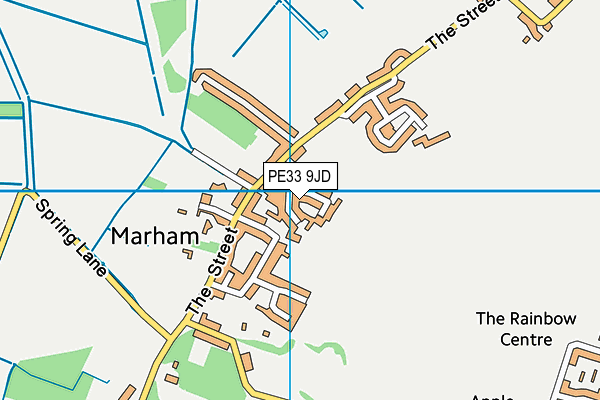 PE33 9JD map - OS VectorMap District (Ordnance Survey)