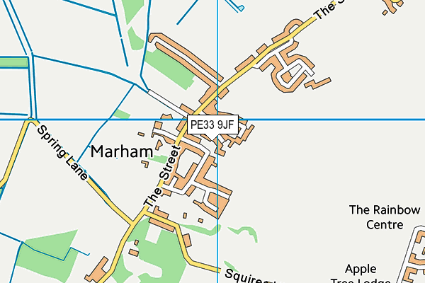 PE33 9JF map - OS VectorMap District (Ordnance Survey)