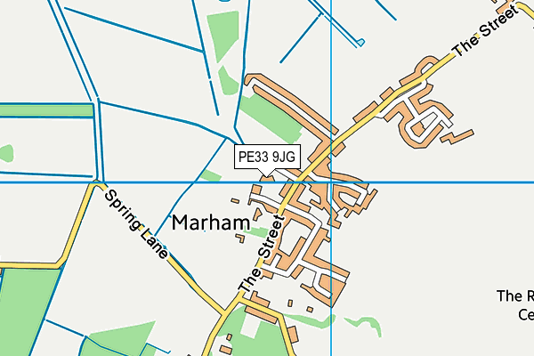 PE33 9JG map - OS VectorMap District (Ordnance Survey)
