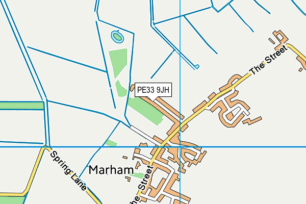 PE33 9JH map - OS VectorMap District (Ordnance Survey)