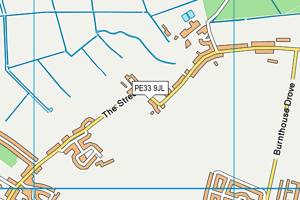 PE33 9JL map - OS VectorMap District (Ordnance Survey)