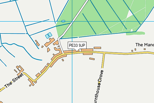 PE33 9JP map - OS VectorMap District (Ordnance Survey)