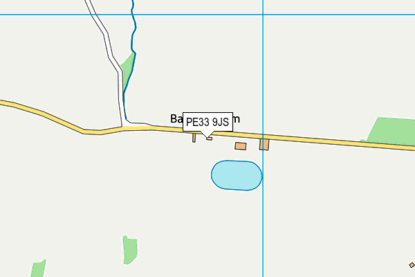 PE33 9JS map - OS VectorMap District (Ordnance Survey)
