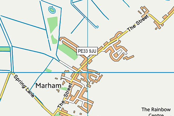 PE33 9JU map - OS VectorMap District (Ordnance Survey)