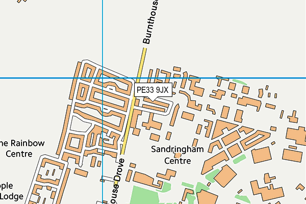 PE33 9JX map - OS VectorMap District (Ordnance Survey)