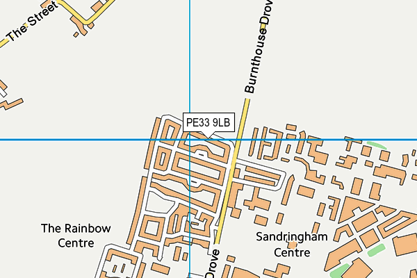 PE33 9LB map - OS VectorMap District (Ordnance Survey)