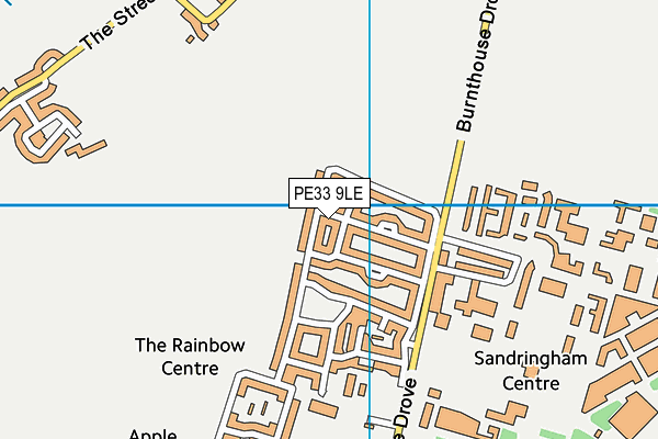 PE33 9LE map - OS VectorMap District (Ordnance Survey)