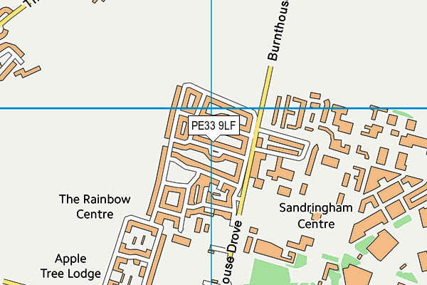 PE33 9LF map - OS VectorMap District (Ordnance Survey)