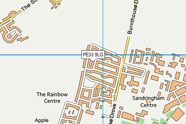 PE33 9LG map - OS VectorMap District (Ordnance Survey)