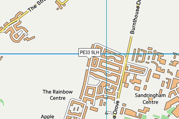 PE33 9LH map - OS VectorMap District (Ordnance Survey)