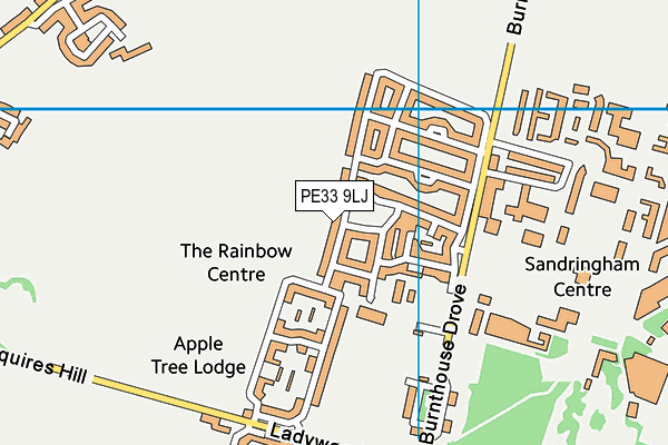 PE33 9LJ map - OS VectorMap District (Ordnance Survey)