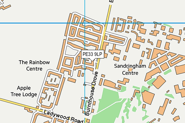 PE33 9LP map - OS VectorMap District (Ordnance Survey)