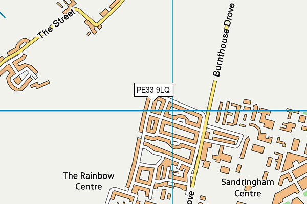 PE33 9LQ map - OS VectorMap District (Ordnance Survey)