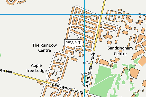 Cherry Tree Academy Trust Marham Infant map (PE33 9LT) - OS VectorMap District (Ordnance Survey)