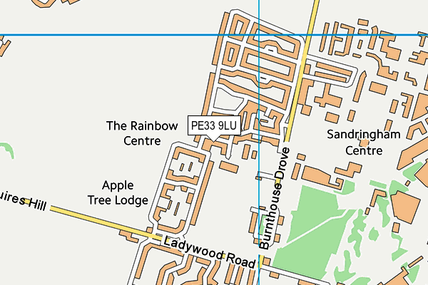 PE33 9LU map - OS VectorMap District (Ordnance Survey)