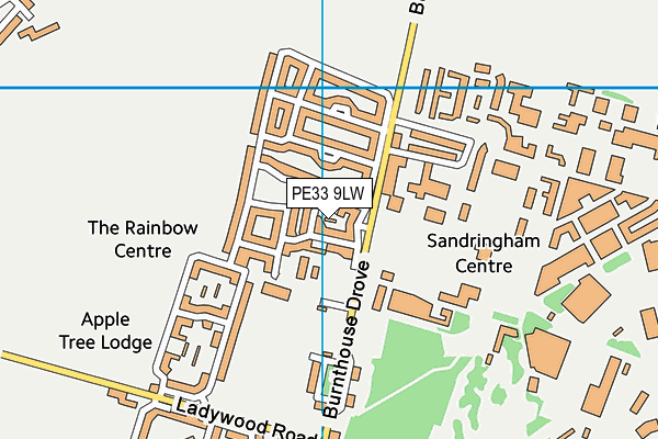 PE33 9LW map - OS VectorMap District (Ordnance Survey)