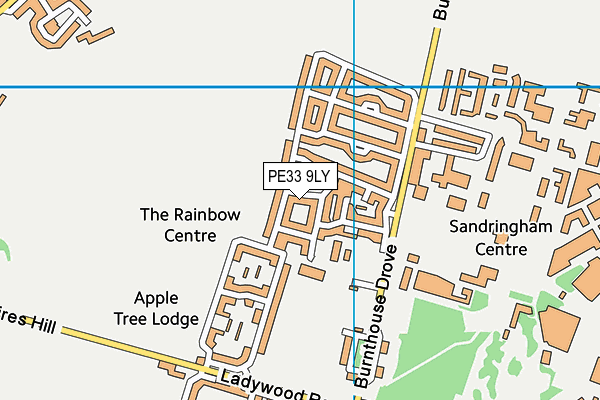 PE33 9LY map - OS VectorMap District (Ordnance Survey)