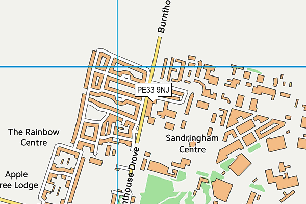 PE33 9NJ map - OS VectorMap District (Ordnance Survey)