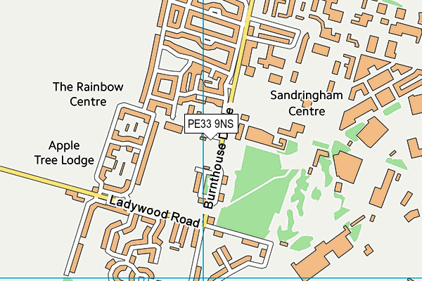 PE33 9NS map - OS VectorMap District (Ordnance Survey)