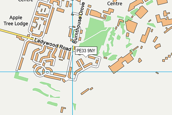 PE33 9NY map - OS VectorMap District (Ordnance Survey)